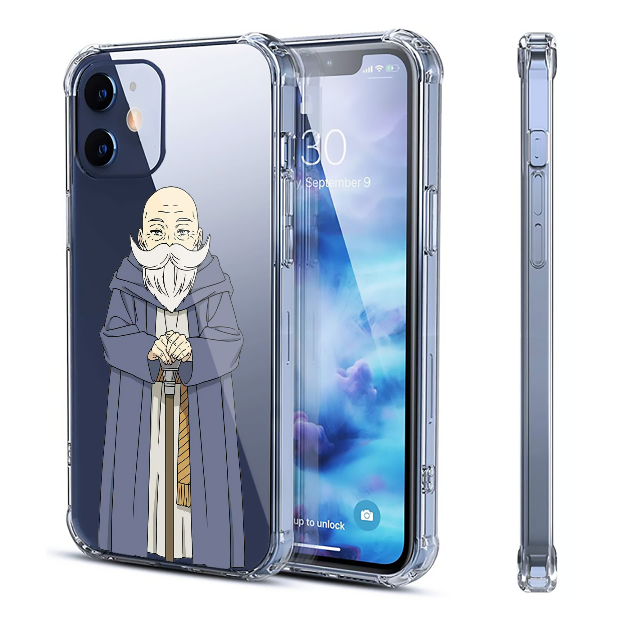 （画像用） 葬送のフリーレン Frieren 【iPhone 12シリーズ対応】透明スマホケース（クリアソフトケース）